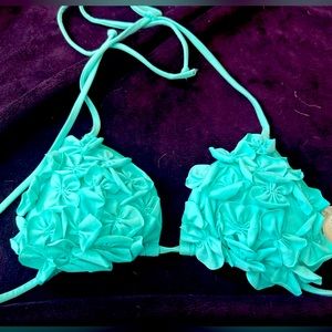 Abercrombie & Fitch turquoise bikini top XS